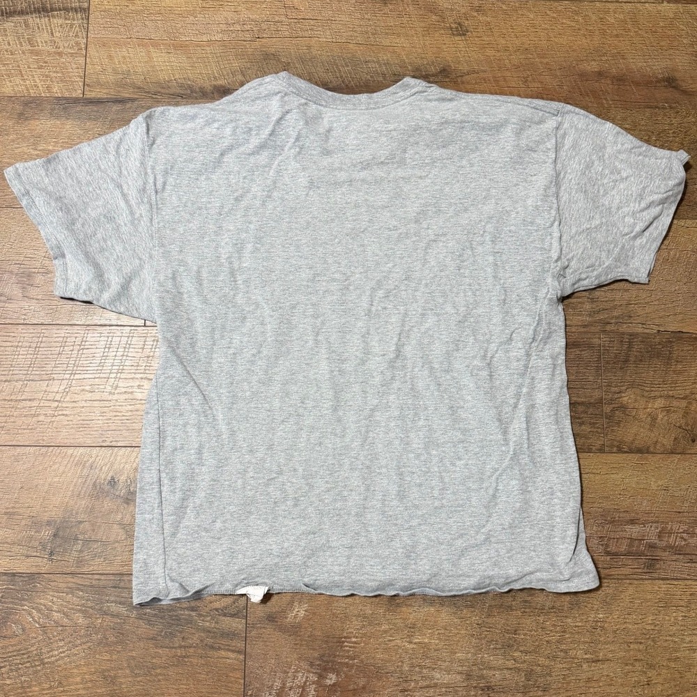 Champion Mens Script Logo T-Shirt Heather‎ Gray Short Sleeve Crew Neck XL - Picture 6 of 6
